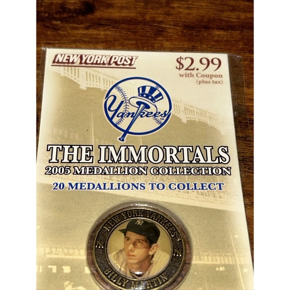 Billy Martin The Immortal’s 2005 Medallion Baseball Hall of Fame Yankees Coin - Picture 3 of 7